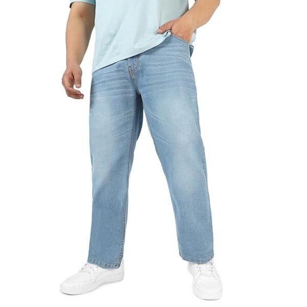 Men Mid Rise Regular Fit Washed Jeans Stretchable